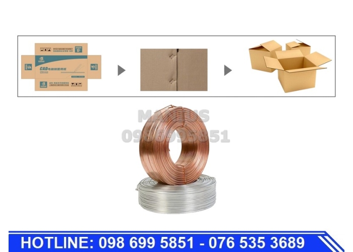 Máy đóng ghim thùng carton bán tự động
