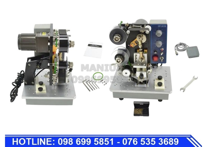 Máy in date ruy băng bán tự động