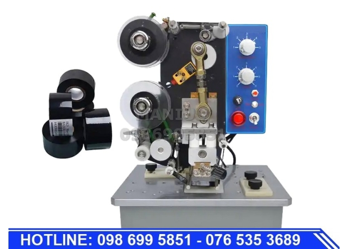 Máy in date ruy băng bán tự động