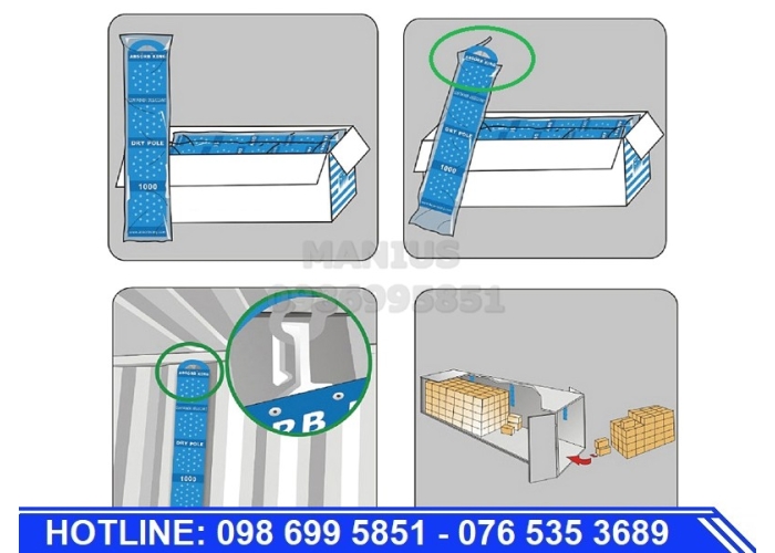 Túi chống ẩm container